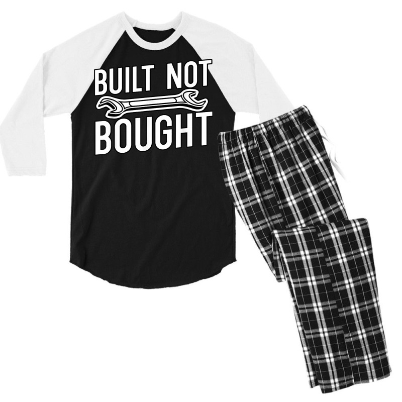 Built Not Bought Jdm Gifts T Shirt Men's 3/4 Sleeve Pajama Set by atereabag | Artistshot