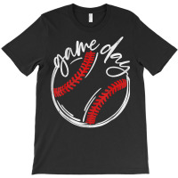 Game Day Baseball Baseball Life Softball Life For Mom T Shirt T-shirt | Artistshot