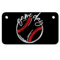 Game Day Baseball Baseball Life Softball Life For Mom T Shirt Motorcycle License Plate | Artistshot