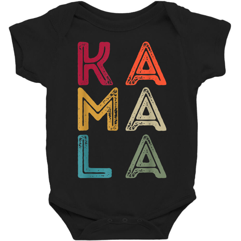 Multi Colors Letters Kamala Baby Bodysuit | Artistshot