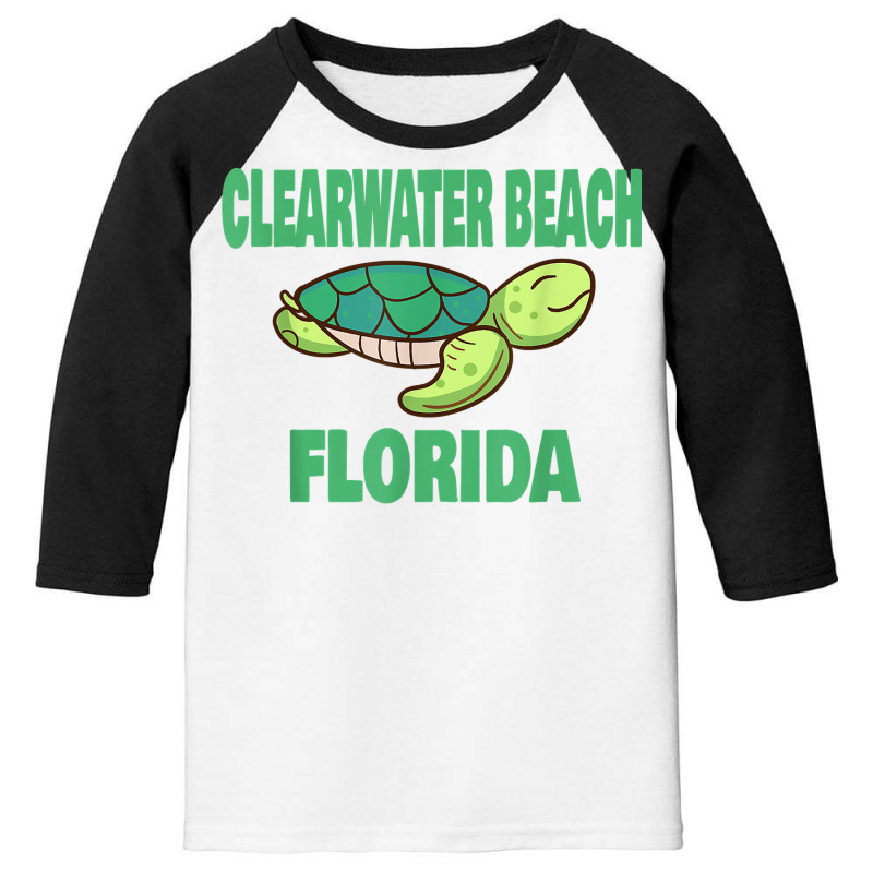 Clearwater Beach Florida Sea Turtle Themed T Shirt Youth 3/4 Sleeve by ayedencoplon | Artistshot