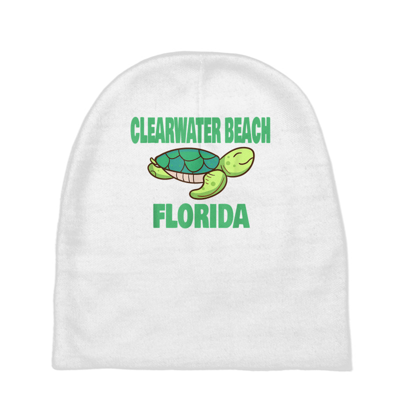 Clearwater Beach Florida Sea Turtle Themed T Shirt Baby Beanies by ayedencoplon | Artistshot