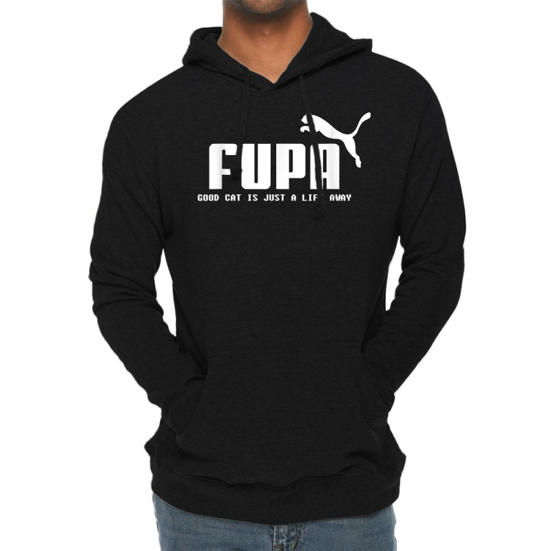 Fupa Good Cat Is Just A Lift Away Funny Running T Shirt Lightweight Hoodie by adam.troare | Artistshot