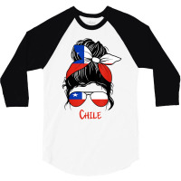 Chilean Girl Chile Girl Chica Chilena Flag T Shirt 3/4 Sleeve Shirt | Artistshot