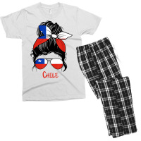 Chilean Girl Chile Girl Chica Chilena Flag T Shirt Men's T-shirt Pajama Set | Artistshot