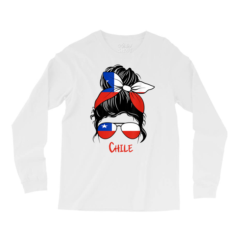 Chilean Girl Chile Girl Chica Chilena Flag T Shirt Long Sleeve Shirts by tamkyfashions | Artistshot