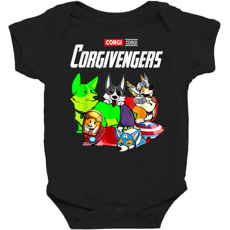 Corgivengers Corgi T Shirt Funny Corgi Lovers Gift T Shirt Baby Bodysuit | Artistshot