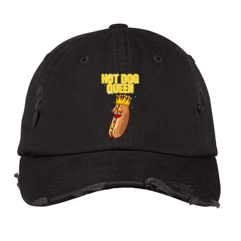 Funny Hot Dog For Women Girls Grilled Wiener Sausage Buns T Shirt Vintage Cap by TeaMenShop | Artistshot