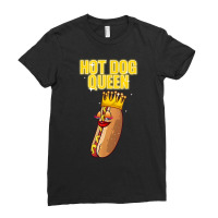 Funny Hot Dog For Women Girls Grilled Wiener Sausage Buns T Shirt Ladies Fitted T-shirt | Artistshot