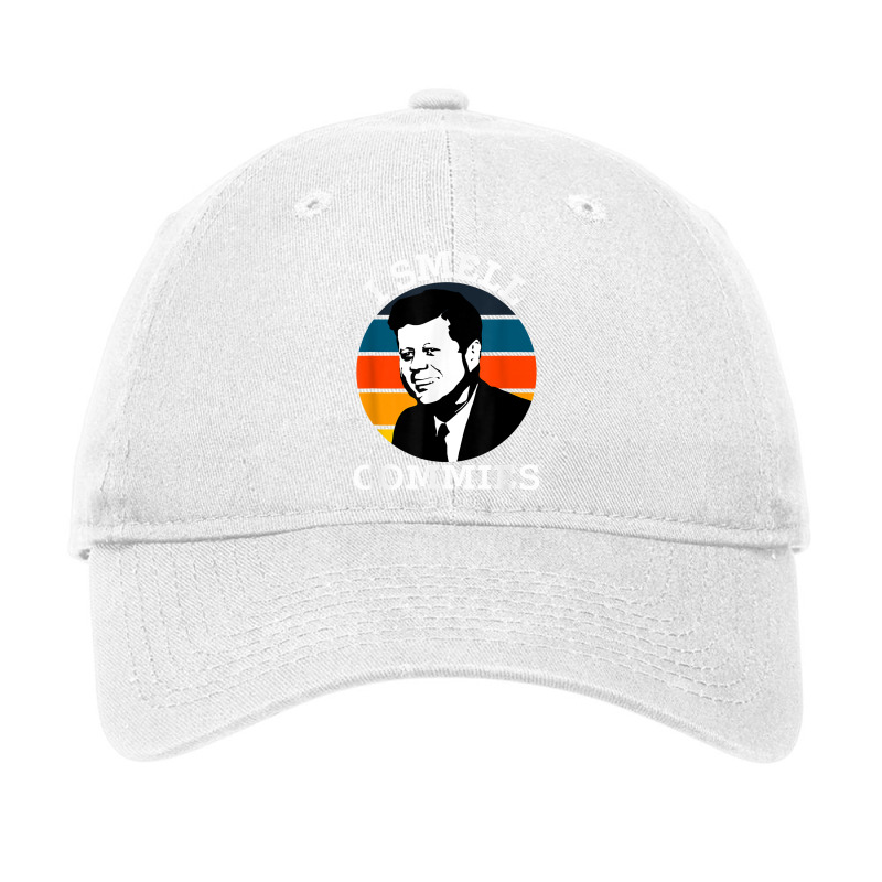 Funny American Jfk I Smell Commies Political Humor Gift T Shirt Adjustable Cap by atereabag | Artistshot