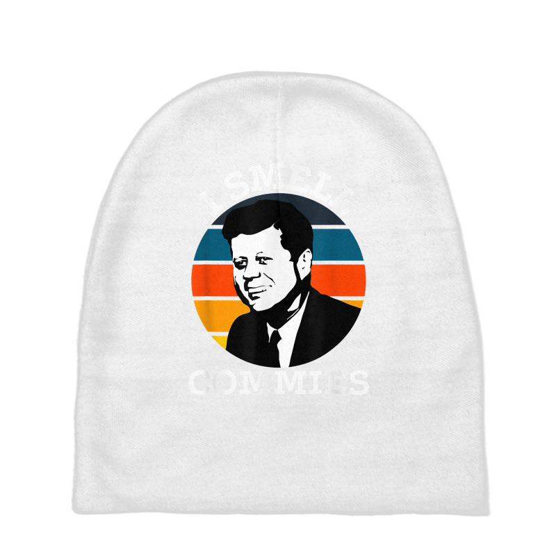 Funny American Jfk I Smell Commies Political Humor Gift T Shirt Baby Beanies by atereabag | Artistshot