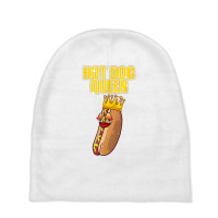 Funny Hot Dog For Women Girls Grilled Wiener Sausage Buns T Shirt Baby Beanies | Artistshot