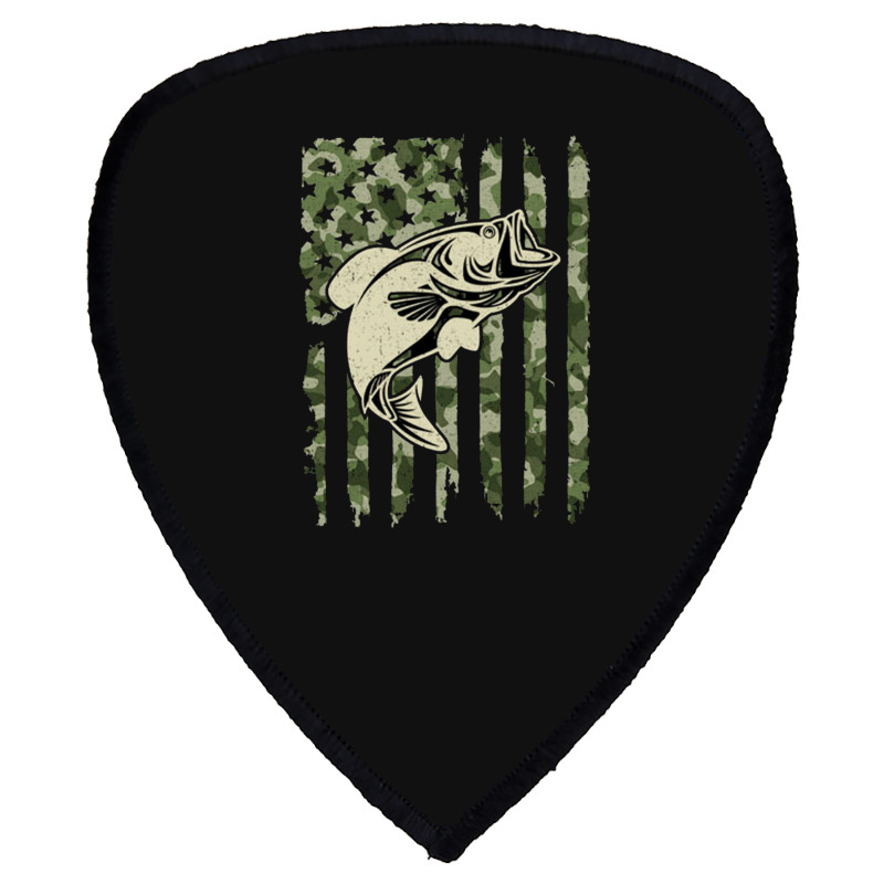 Camouflage American Flag Bass Fishing Shield S Patch | Artistshot