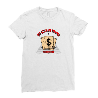 Dollars Ladies Fitted T-shirt Designed By Disgus_thing