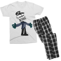 Shadman,shadbase,cartoon,badass,vulture,anime,text,outer Banks,hallowe Men's T-shirt Pajama Set | Artistshot