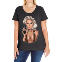 Shadman,shadbase,cartoon,badass,vulture,anime,text,outer Banks,hallowe Ladies Curvy T-shirt | Artistshot