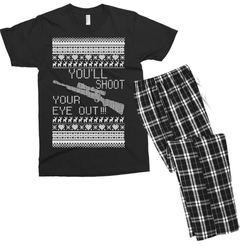 You'll Shoot Your Eye Out Christmas Men's T-shirt Pajama Set | Artistshot