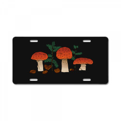 Mushrooms License Plate | Artistshot
