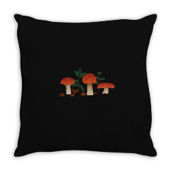 Mushrooms Throw Pillow | Artistshot