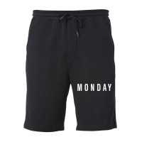 Days Of The Week Shirts Monday Minimalists T Shirt Fleece Short | Artistshot