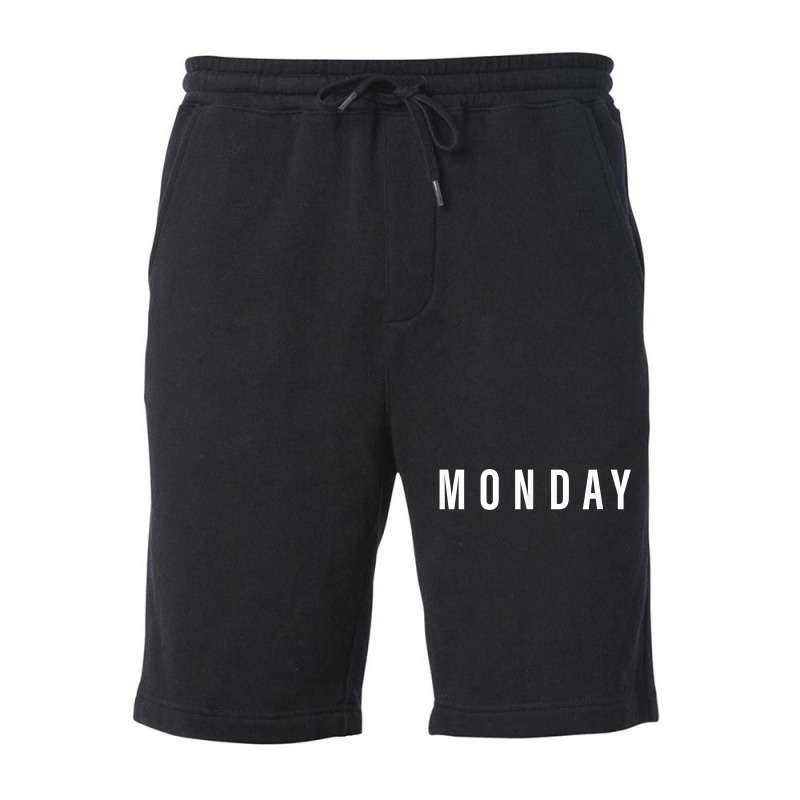 Days Of The Week Shirts Monday Minimalists T Shirt Fleece Short | Artistshot