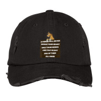 A Horse Will Never Break Your Heart   Horseback Riding Horse T Shirt Vintage Cap | Artistshot