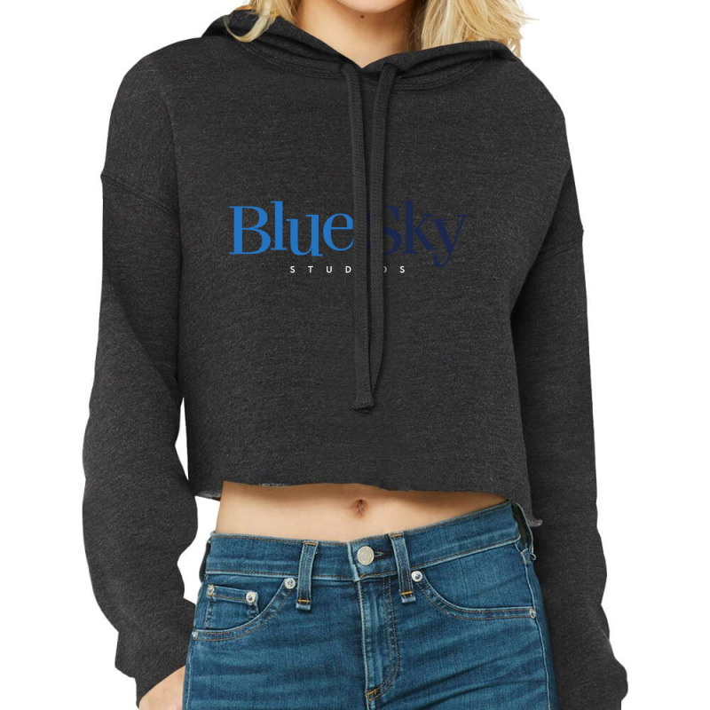 Blue Sky Studios Cropped Hoodie by parentseka | Artistshot