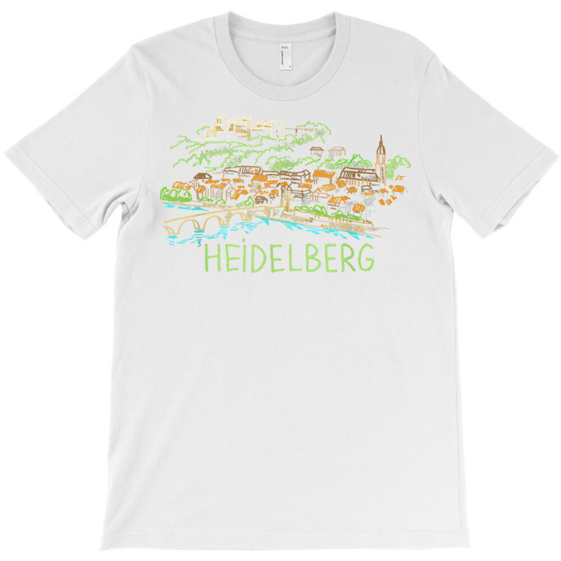 Heidelberg Germany Unique Hand Drawn Art Gift Men Women T Shirt T-shirt | Artistshot