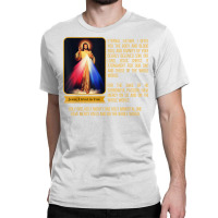 Divine Mercy Jesus Image Chaplet Novena Prayer Catholic T Shirt Classic T-shirt | Artistshot