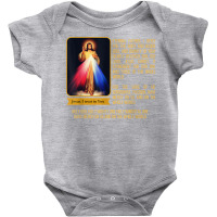 Divine Mercy Jesus Image Chaplet Novena Prayer Catholic T Shirt Baby Bodysuit | Artistshot