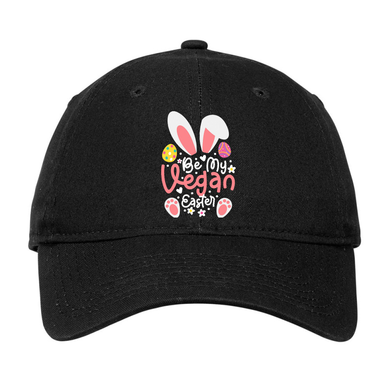 Easter Ears T  Shirt Be My Vegan Easter Ears Vegan Apparel Matching Fa Adjustable Cap by catharine74533 | Artistshot