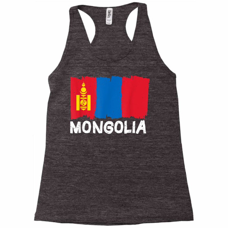 Cool Mongolia Flag T Shirt Racerback Tank by oluwafemimccullers | Artistshot