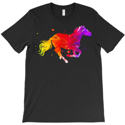 Horse T  Shirt Colorful Horse T  Shirt T-shirt Designed By Amina Vonrueden