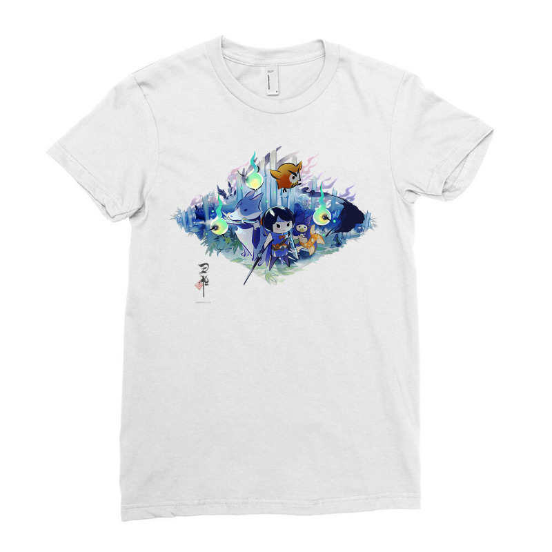 Monster Hunter Rise Kamura Village T Shirt Ladies Fitted T-Shirt by atereabag | Artistshot