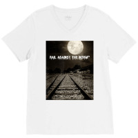 Moon And Rails T Shirt V-neck Tee | Artistshot