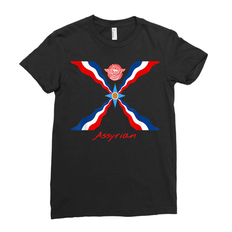 Assyria   Assyrian Flag   Assyrians Lamassu T Shirt Ladies Fitted T-Shirt by adam.troare | Artistshot