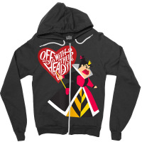 Alice In Wonderland Queen Of Hearts Off With Their Heads Tank Top Zipper Hoodie | Artistshot