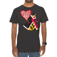 Alice In Wonderland Queen Of Hearts Off With Their Heads Tank Top Vintage T-shirt | Artistshot