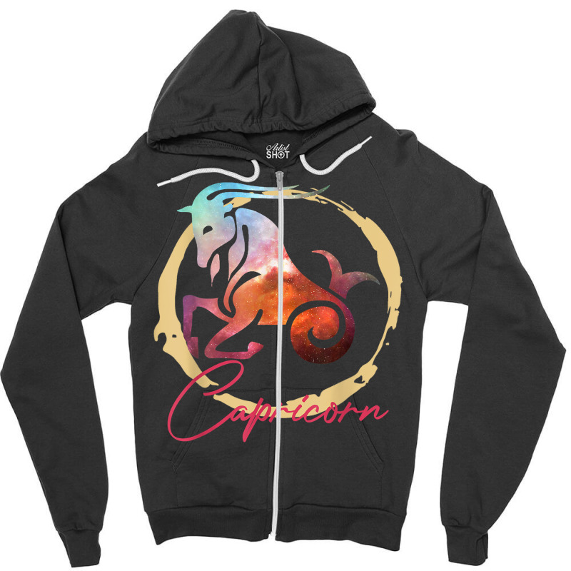 Astrology Capricorn Horoscope Zodiac Sign T Shirt Zipper Hoodie | Artistshot