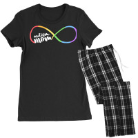 Family Autism Awareness Mom Rainbow Infinity Symbol T Shirt Women's Pajamas Set | Artistshot