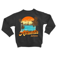 Atlantis Bahamas Beach Summer Vacation Palm Sunset T Shirt Toddler Sweatshirt | Artistshot