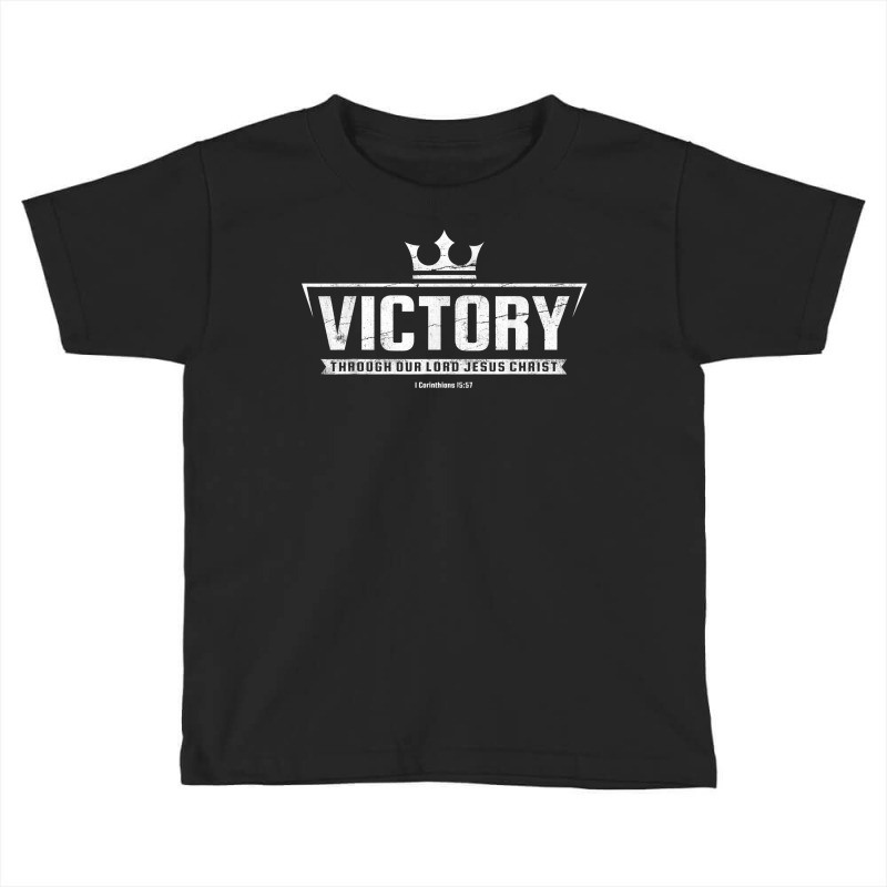 Christian T Shirt Women Men  Victory In Jesus Bible Faith T Shirt Toddler T-shirt | Artistshot