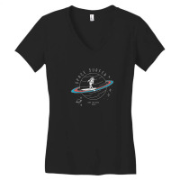 Space Surfer Women's V-neck T-shirt | Artistshot