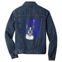 Boston Terrier T  Shirtfunny Boston Terrier Lover Face Dog Galaxy T  S Men Denim Jacket | Artistshot