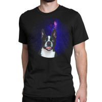 Boston Terrier T  Shirtfunny Boston Terrier Lover Face Dog Galaxy T  S Classic T-shirt | Artistshot