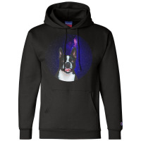 Boston Terrier T  Shirtfunny Boston Terrier Lover Face Dog Galaxy T  S Champion Hoodie | Artistshot