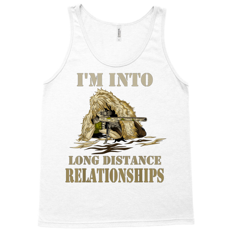 Funny Sniper Camo Long Distance Relationship Gun Lover 2a T Shirt Tank Top | Artistshot