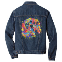 Cavalier King Charles Spaniel T  Shirt Colorful Cavalier King Charles Men Denim Jacket | Artistshot