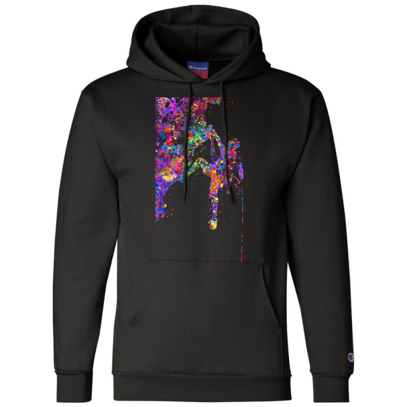 Climber T  Shirt Climber Man Watercolor Art T  Shirt Champion Hoodie | Artistshot