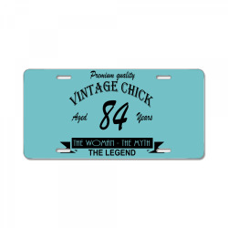 wintage chick 84 License Plate | Artistshot